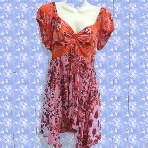 Free People Boho Paisley Top Tunic La Bamba
